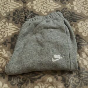 Nike cuffed sweat pants gray size xs